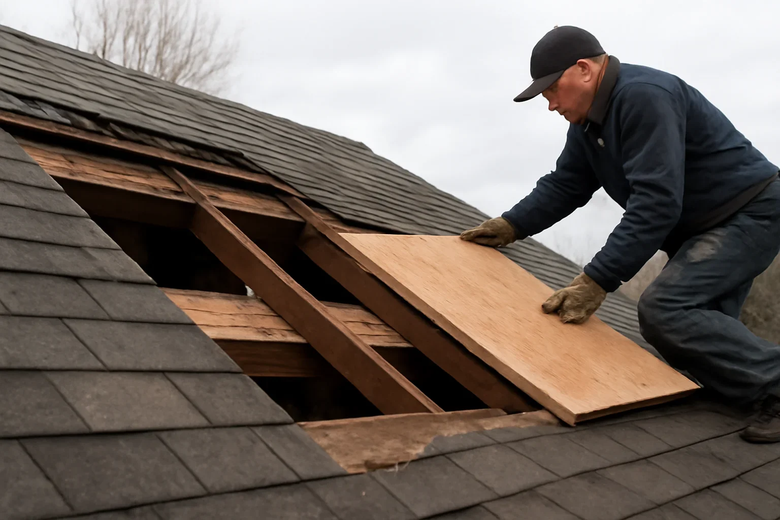 Roof detail supporting roof repair or replacement: how to decide