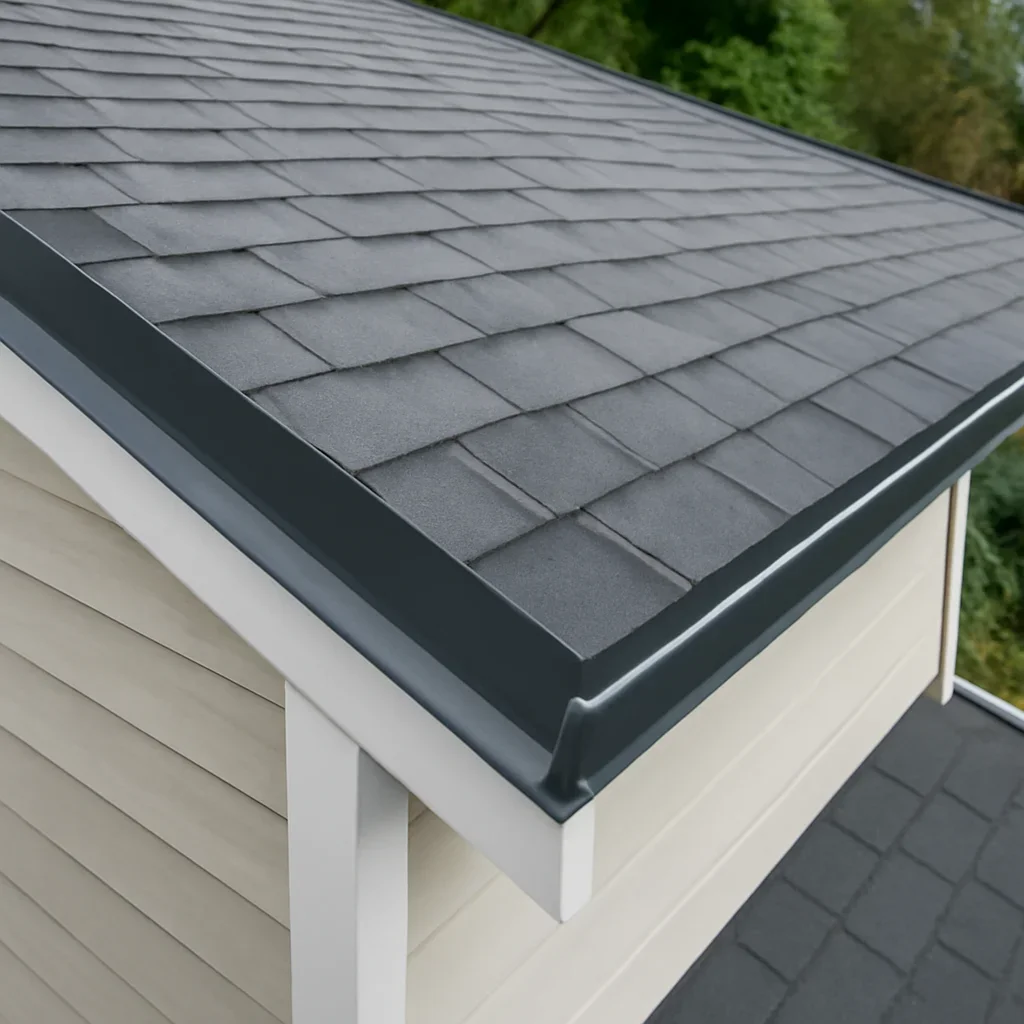 Completed roofing detail associated with roof repair in langley, b.c.
