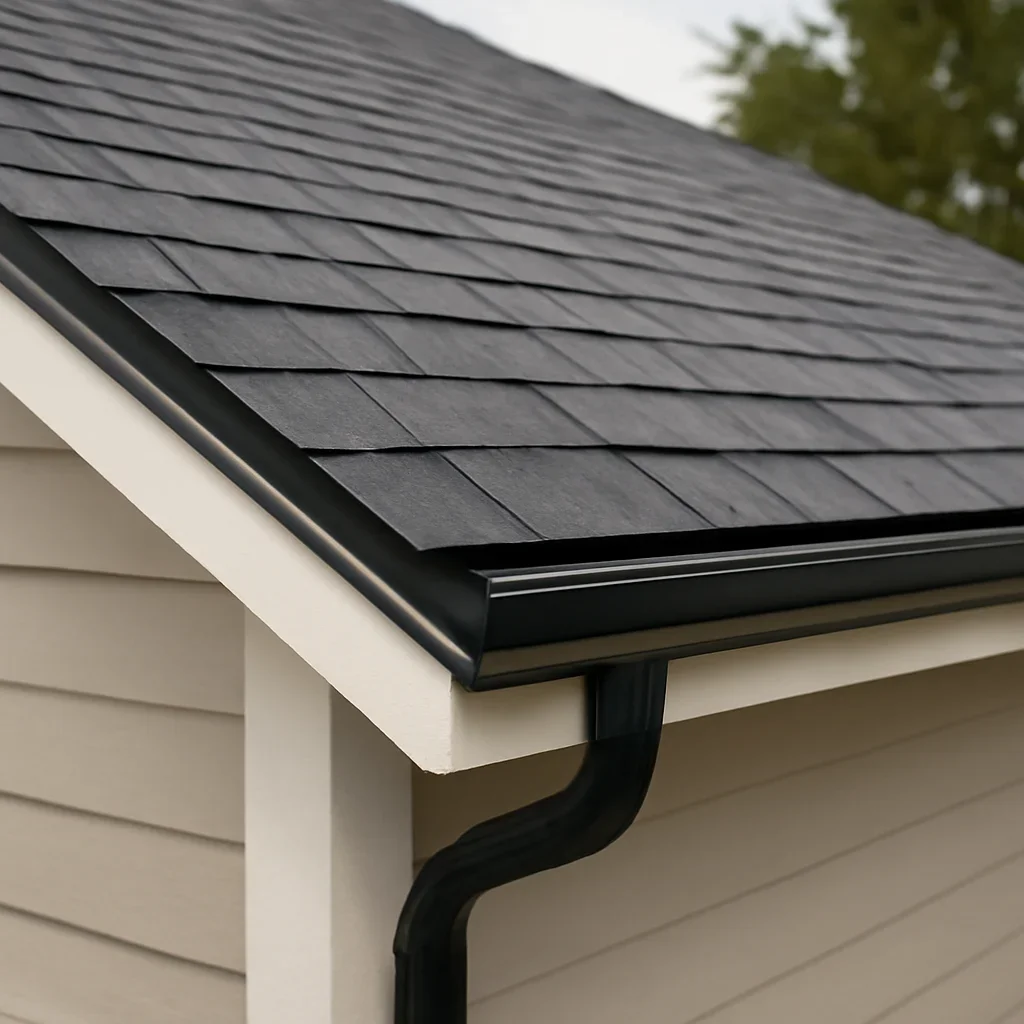 Completed roofing detail associated with roof replacement