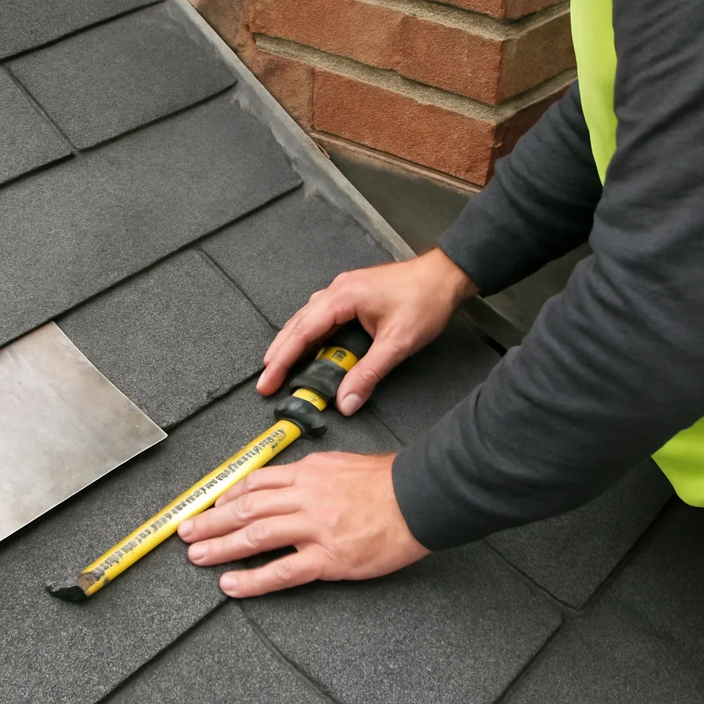 Close assessment of details connected to roofing material comparison