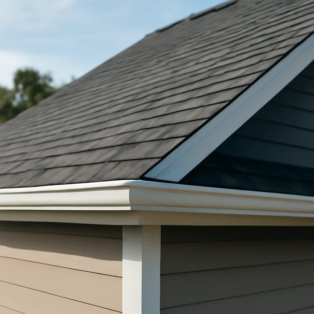 Completed roofing detail associated with roofing services