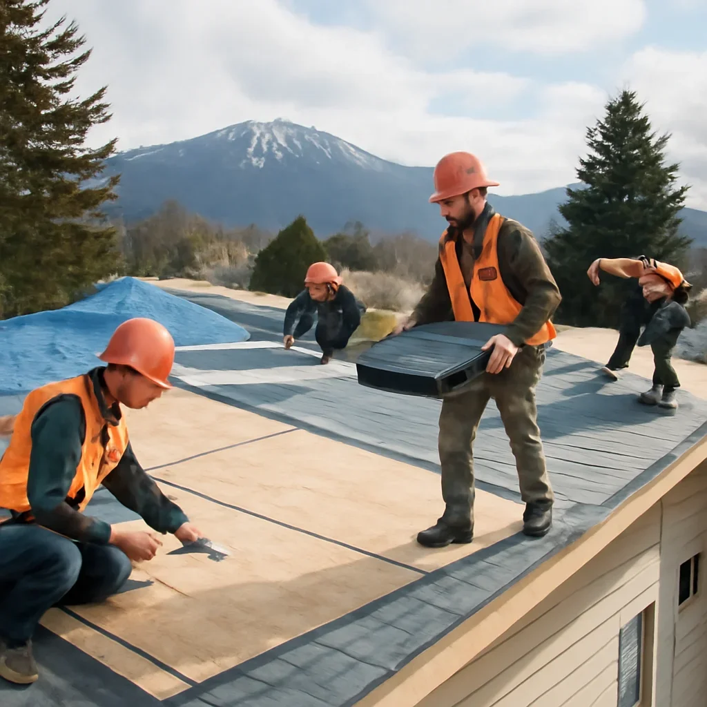 Organized work process for roofing company in salmon arm, b.c.