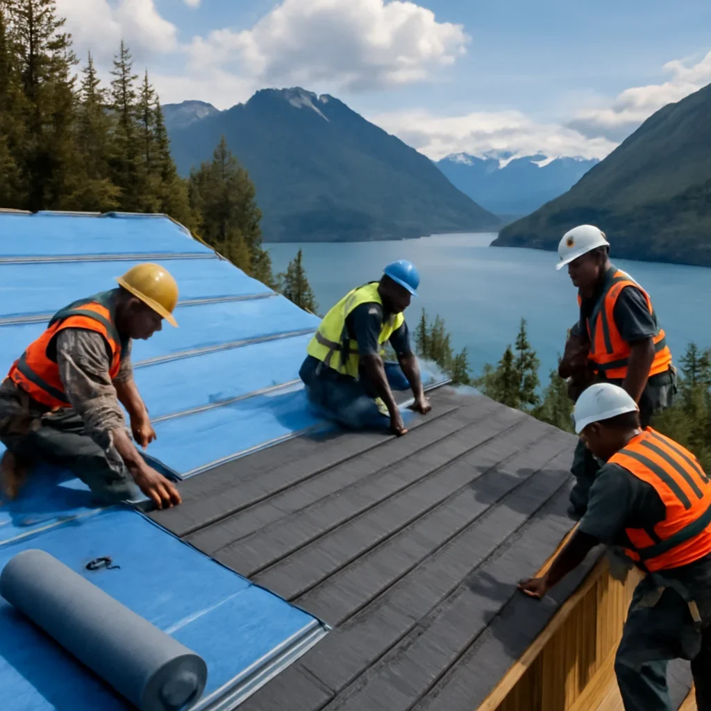 Organized work process for roofing in sea-to-sky