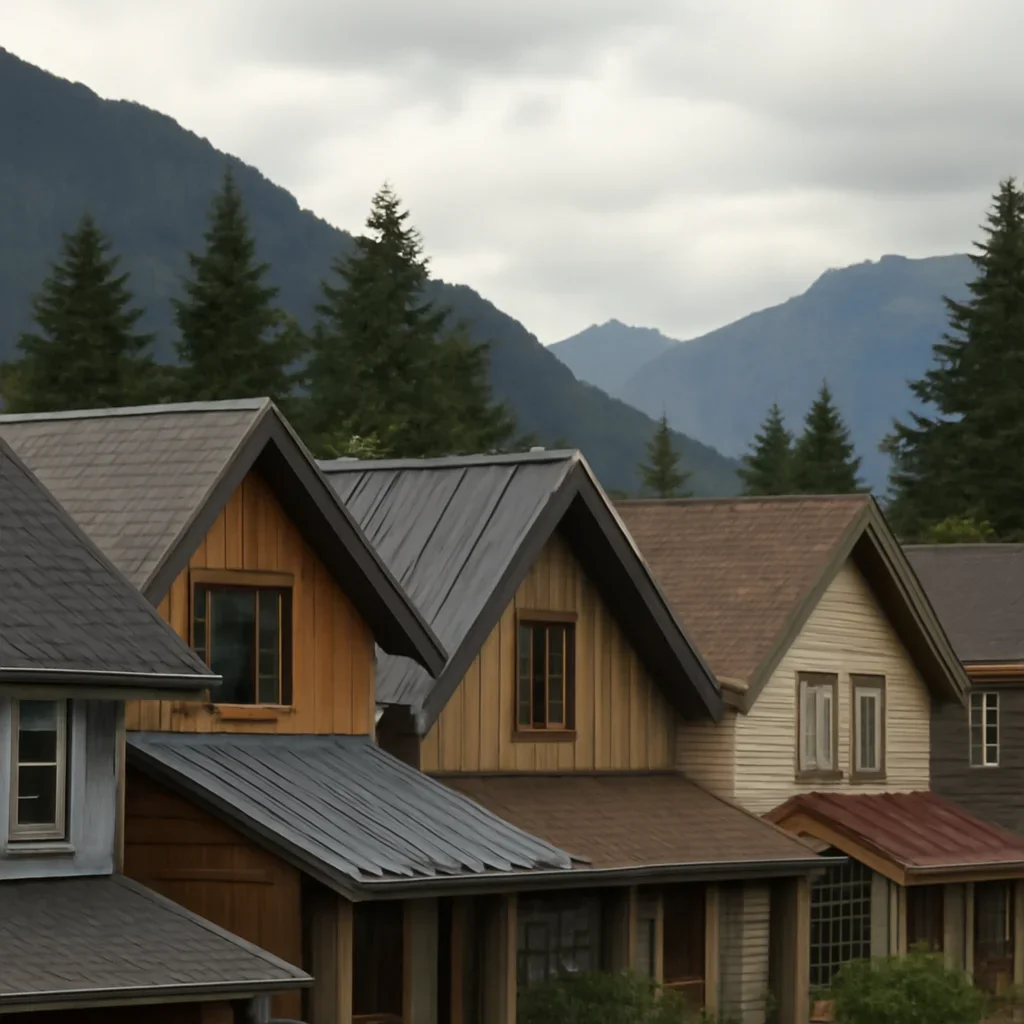 Local rooflines and building types relevant to roofing in sea-to-sky