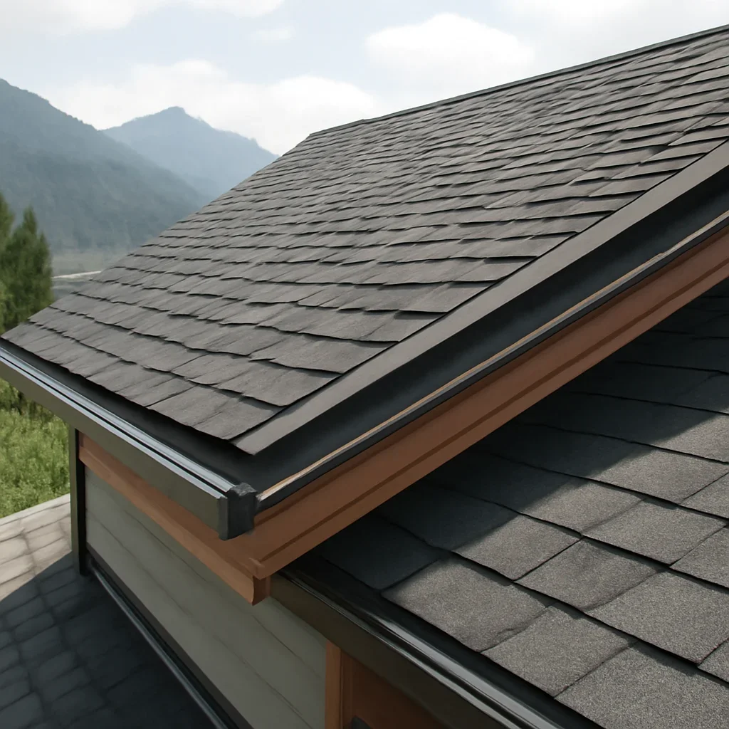 Completed roofing detail associated with roofing in sea-to-sky