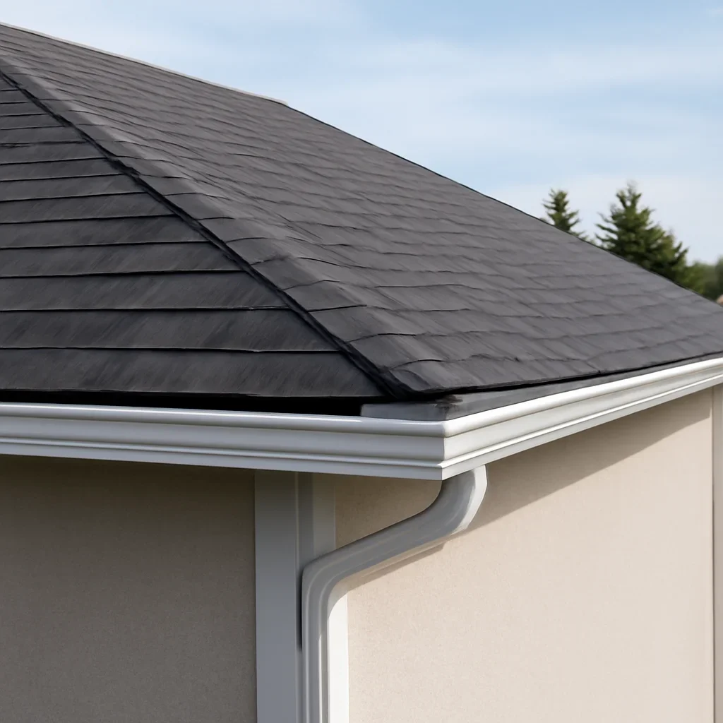 Completed roofing detail associated with roofing service areas