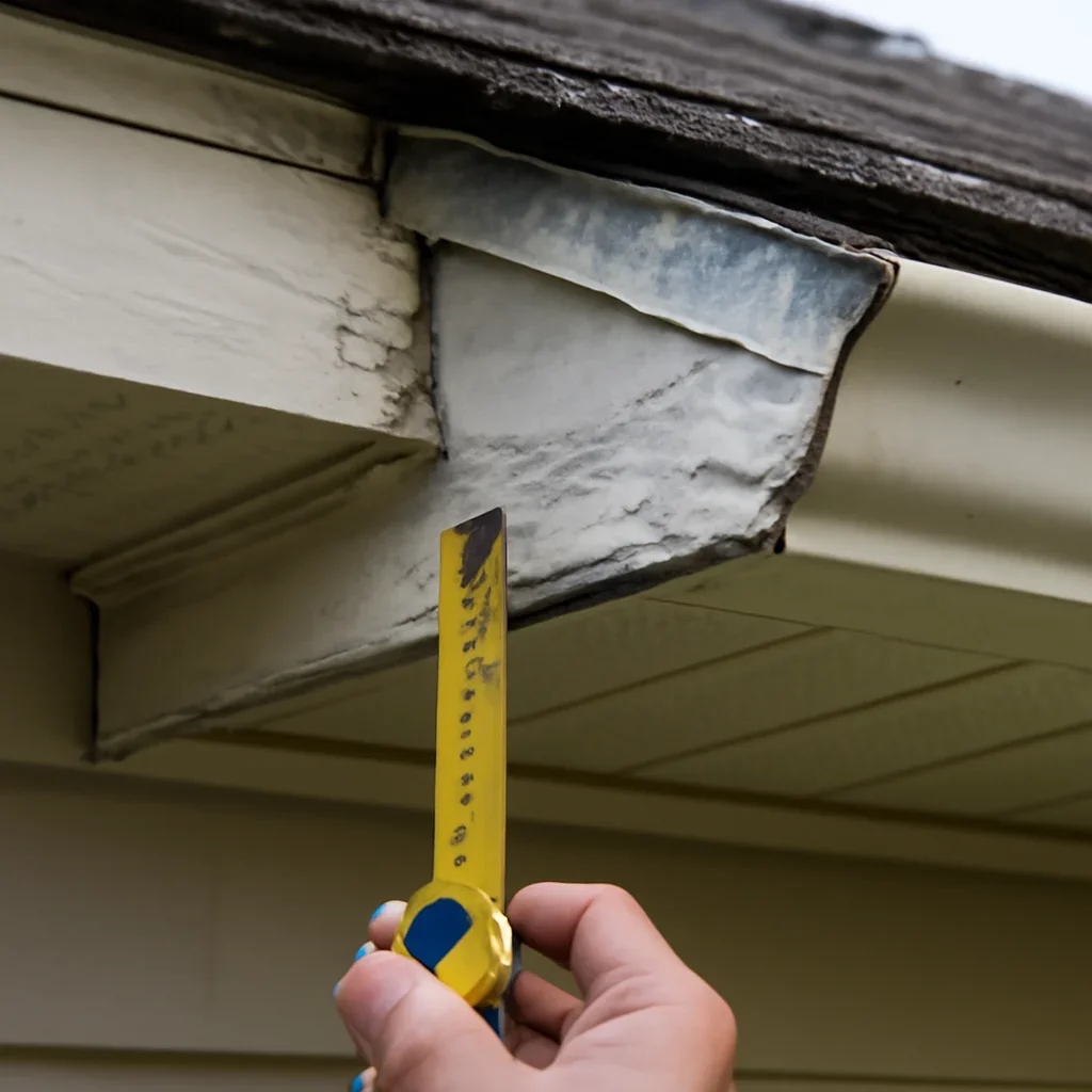 Close assessment of details connected to soffit and fascia
