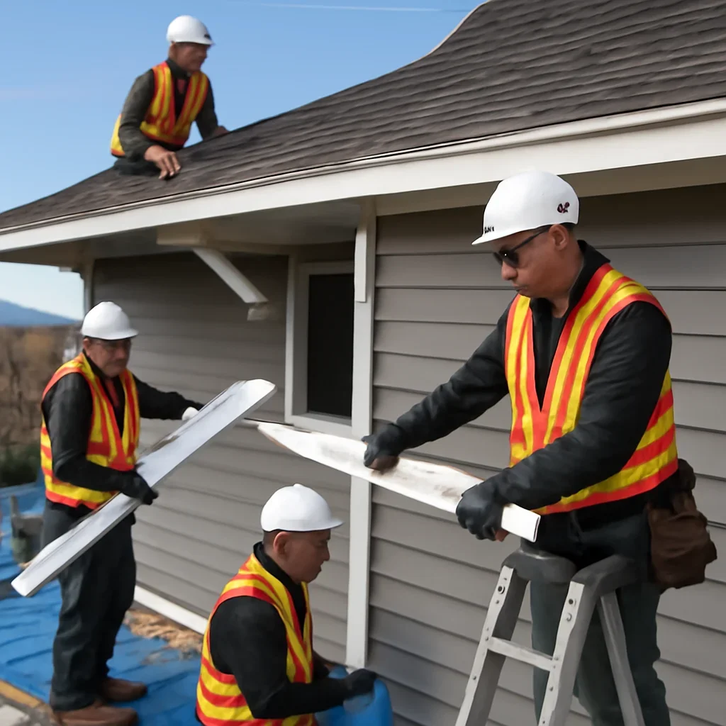 Organized work process for soffit and fascia