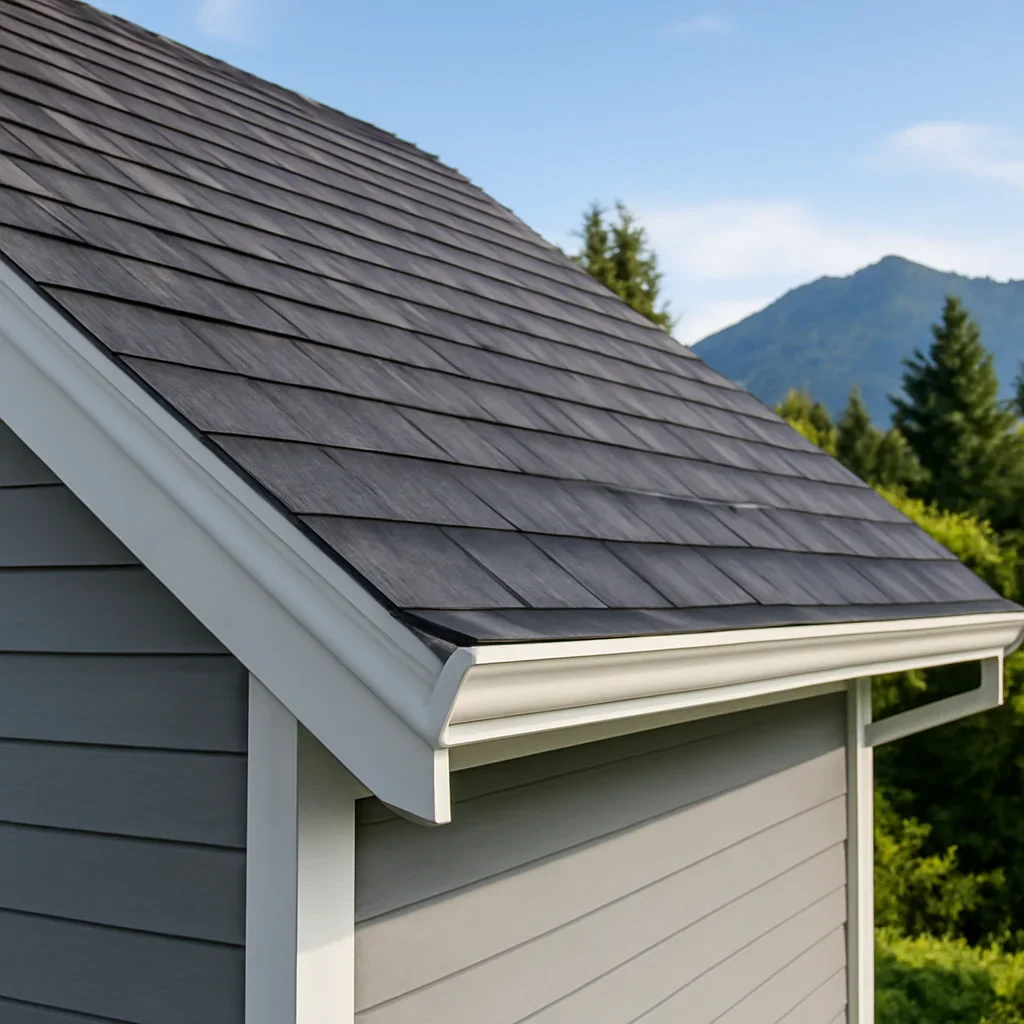 Completed roofing detail associated with roofing company in squamish, b.c.