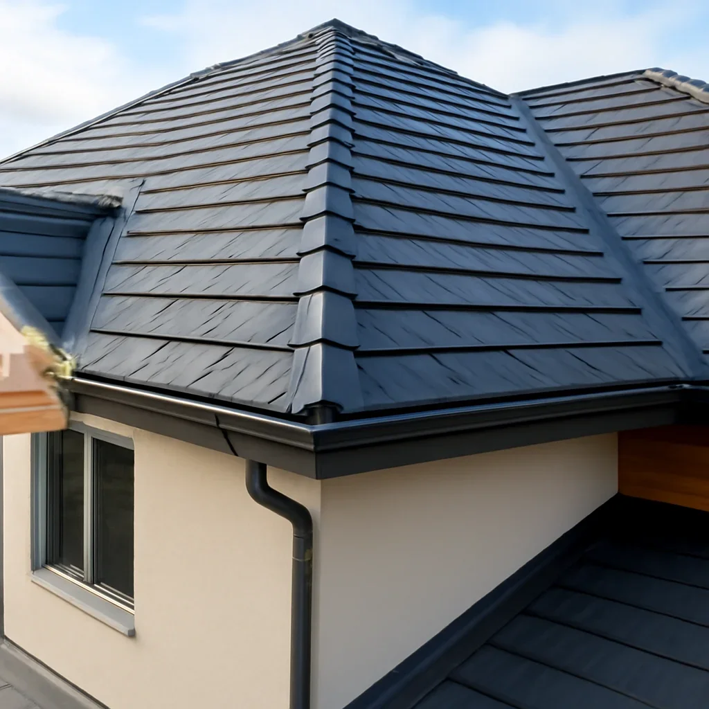 Completed roofing detail associated with roofing for strata councils