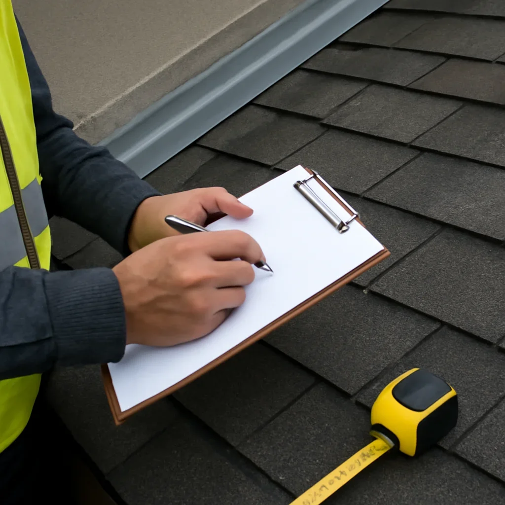 Close assessment of details connected to strata roof-planning checklist