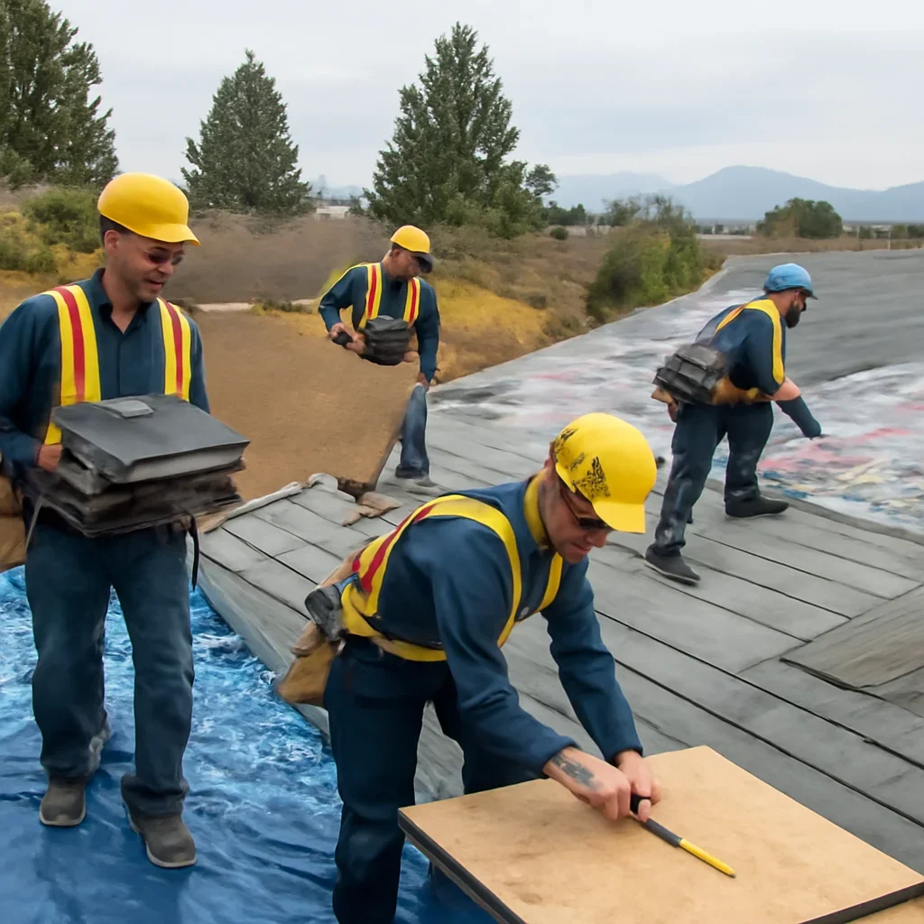 Organized work process for roofing company in surrey, b.c.