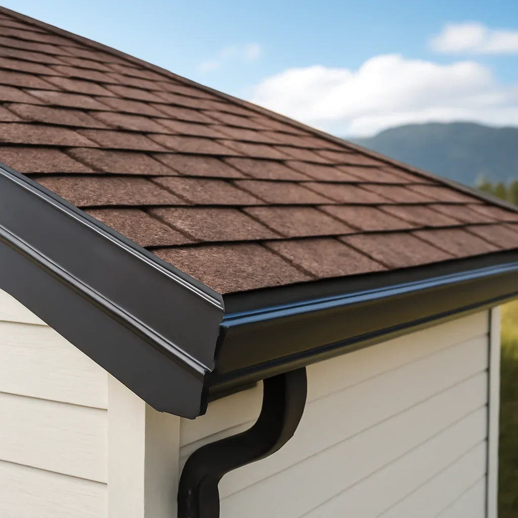 Completed roofing detail associated with roofing company in trail, b.c.