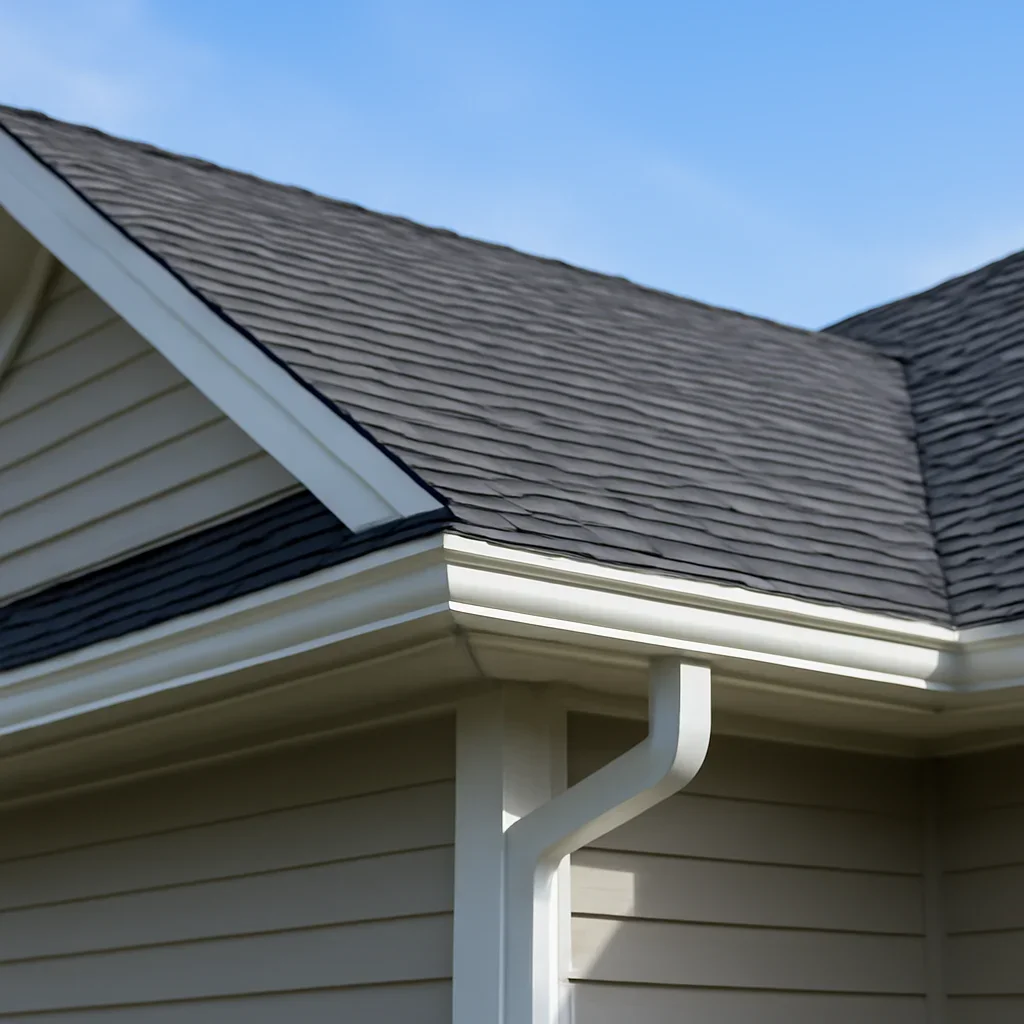 Completed roofing detail associated with twelve warning signs your roof may be leaking