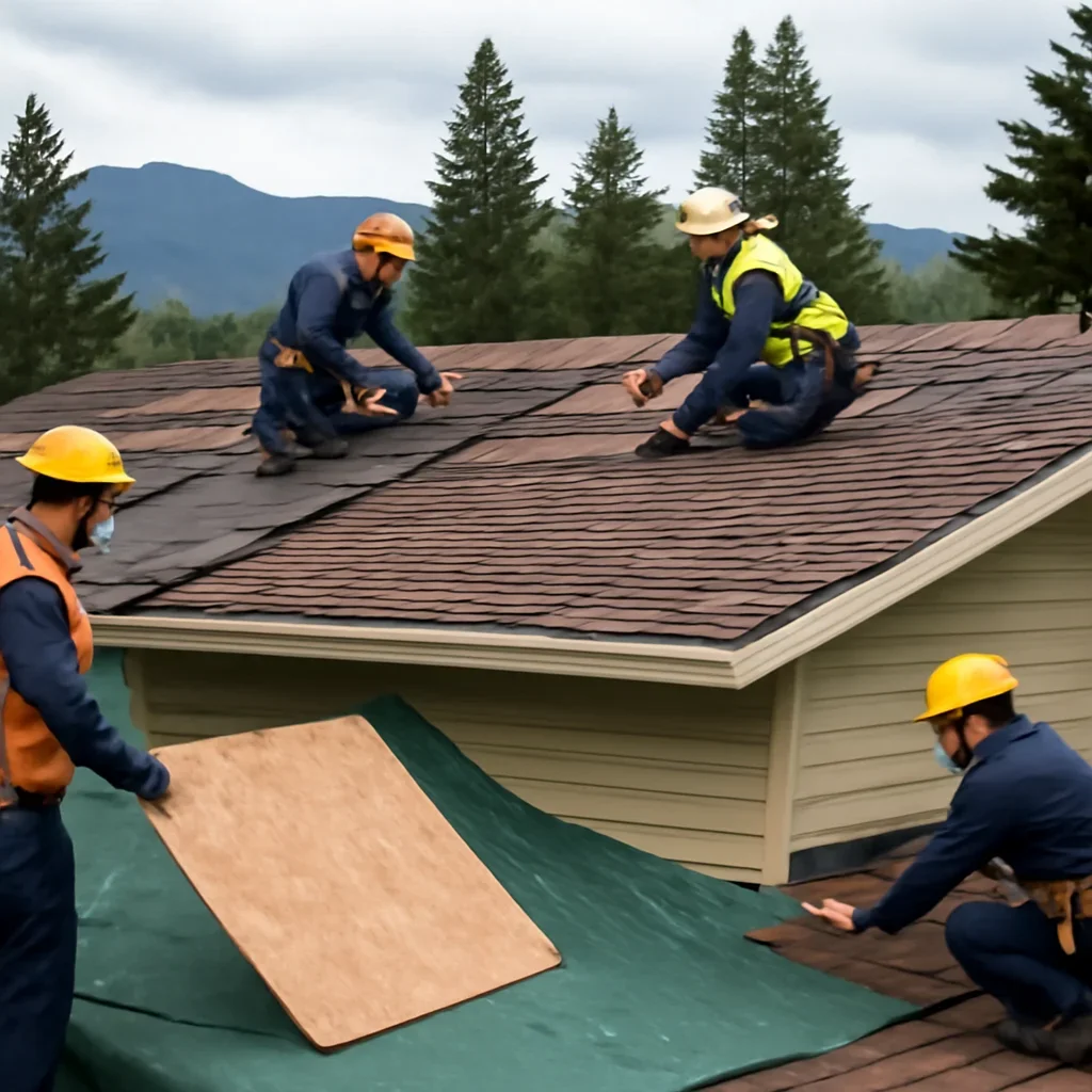 Organized work process for roofing on vancouver island