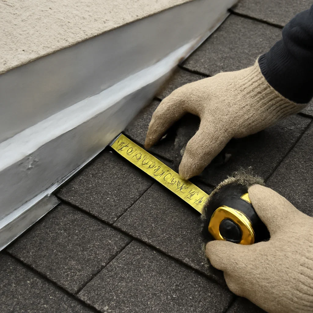 Close assessment of details connected to ventilation correction and shingle replacement
