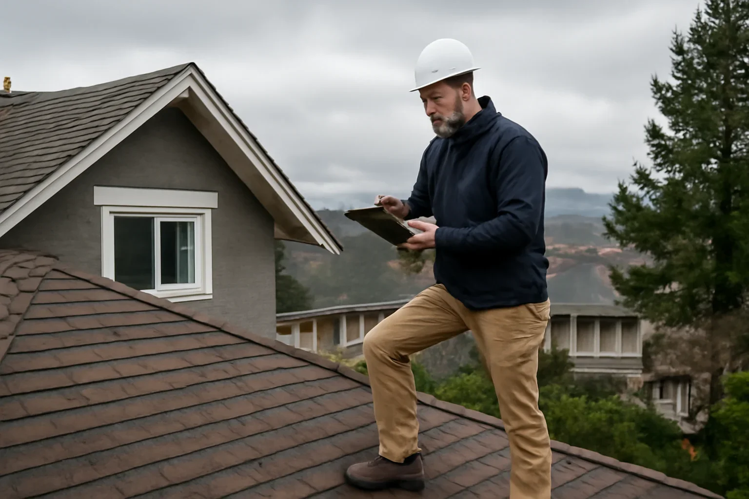 Roofing assessment at a Victoria property