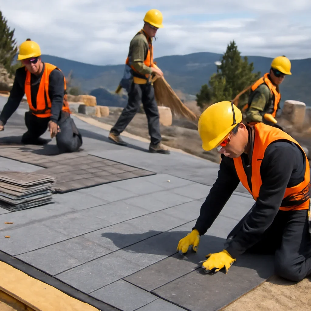 Organized work process for roofing company in west kelowna, b.c.