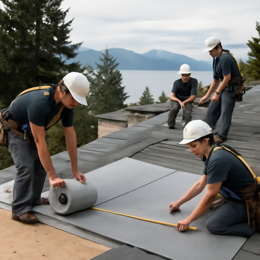 Organized work process for roofing company in west vancouver, b.c.