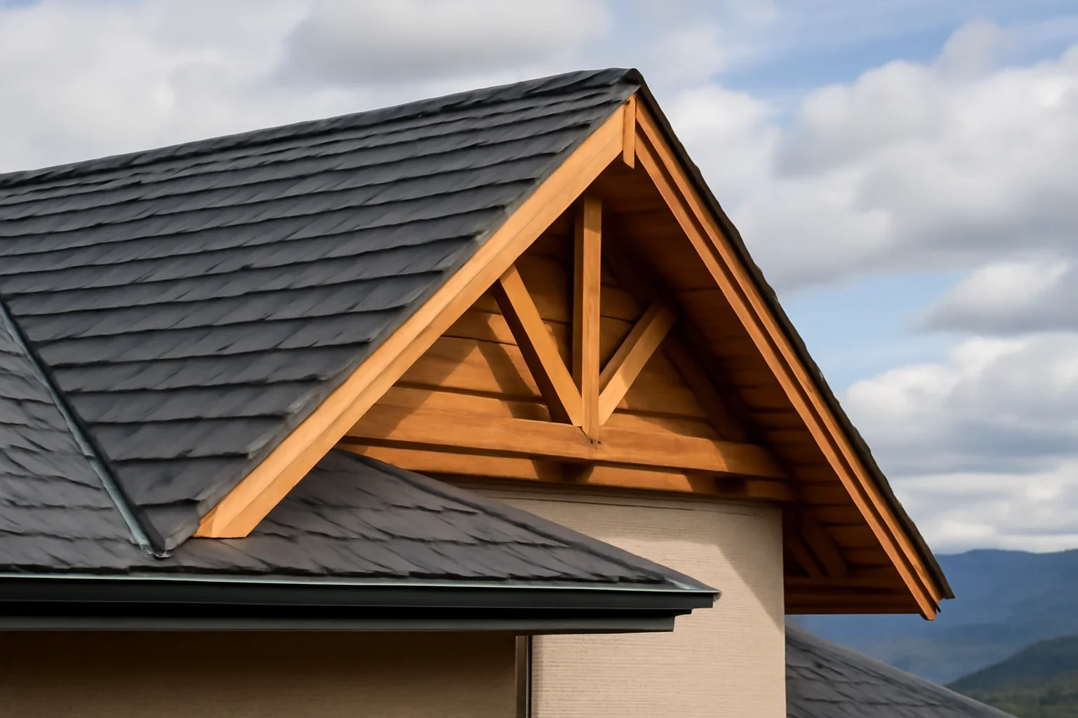 Roof detail supporting what is the best roof for an okanagan home?