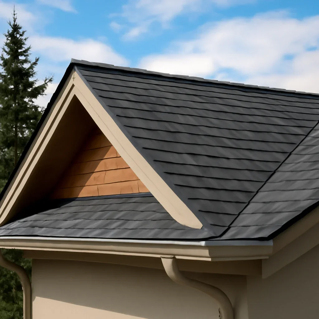 Completed roofing detail associated with what is the best roof for an okanagan home?
