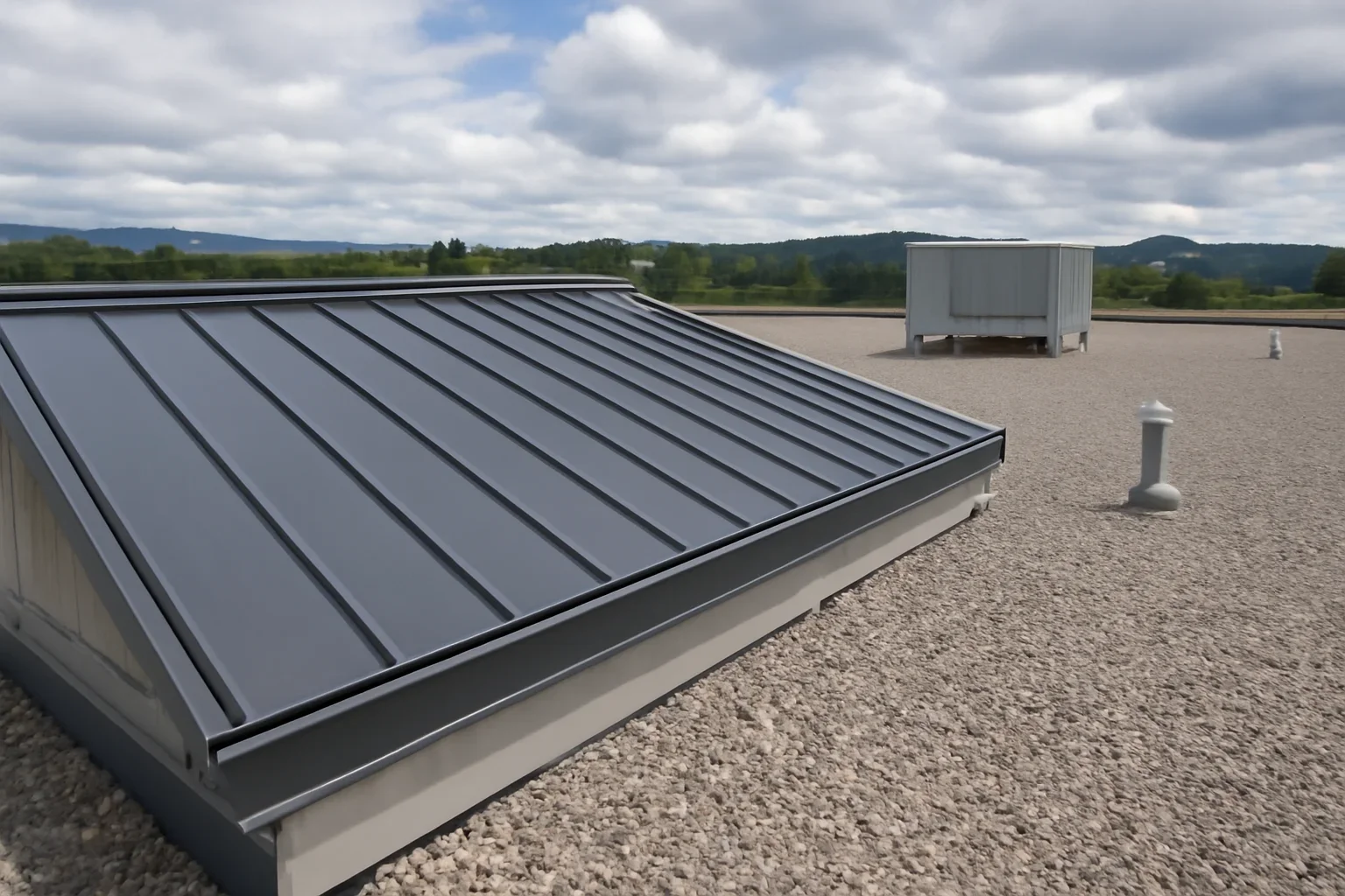 Roof detail supporting what is the best roofing system for a commercial building?