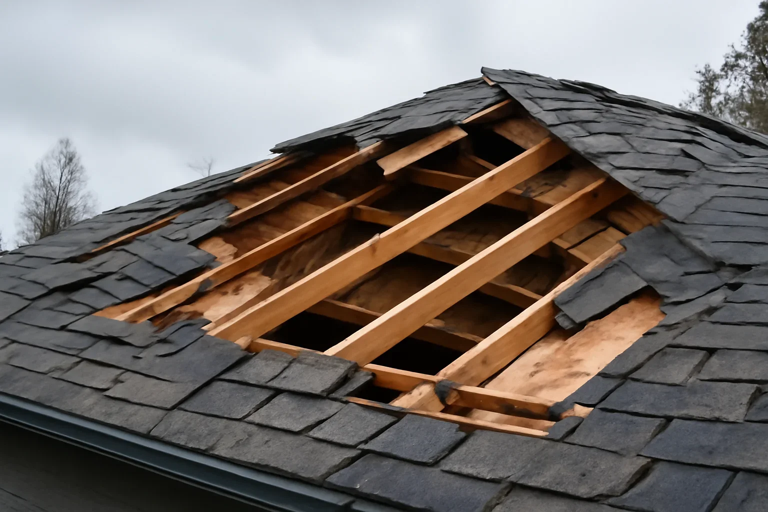 Roof detail supporting what to do immediately after a major b.c. windstorm