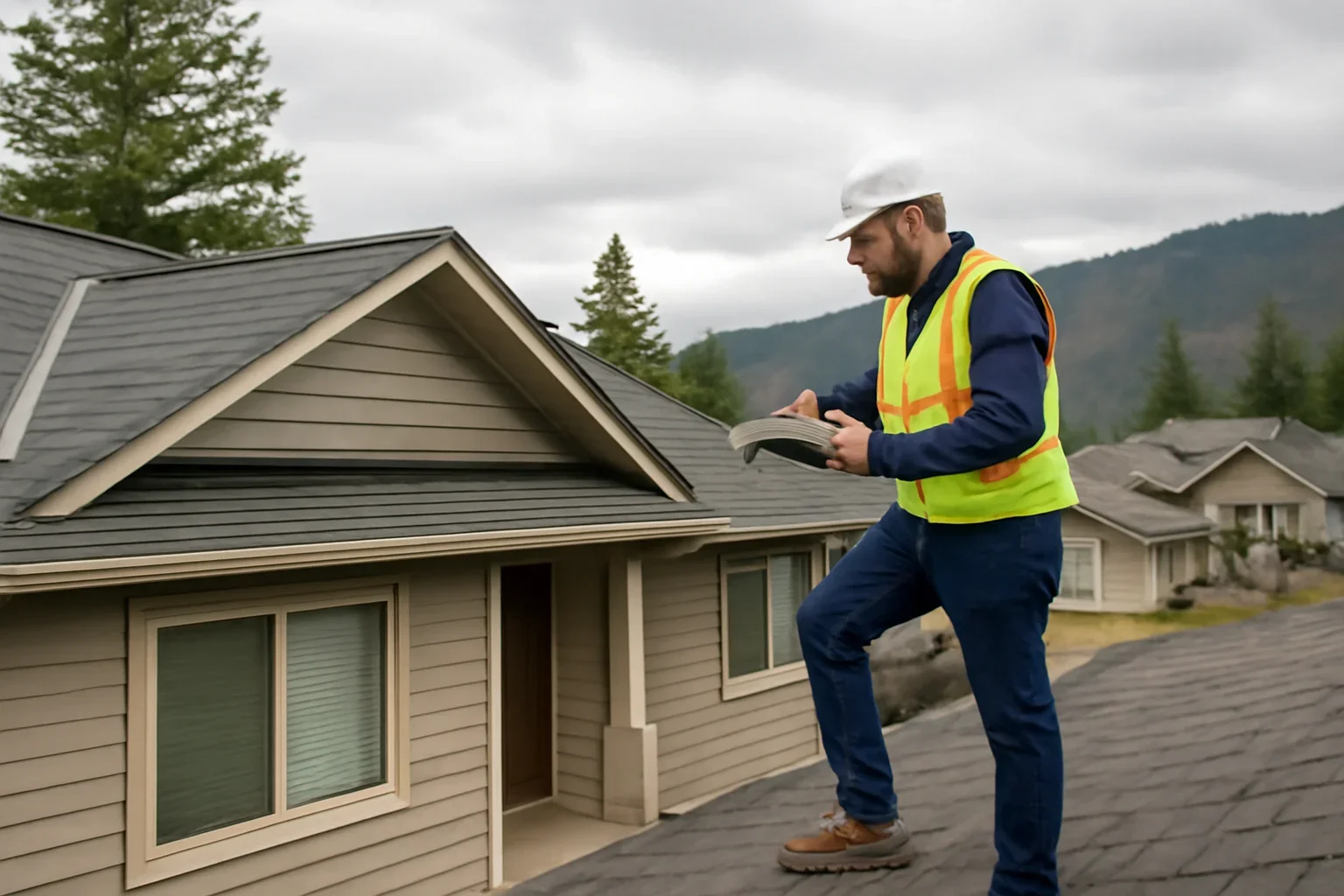 Roofing assessment at a Williams Lake property
