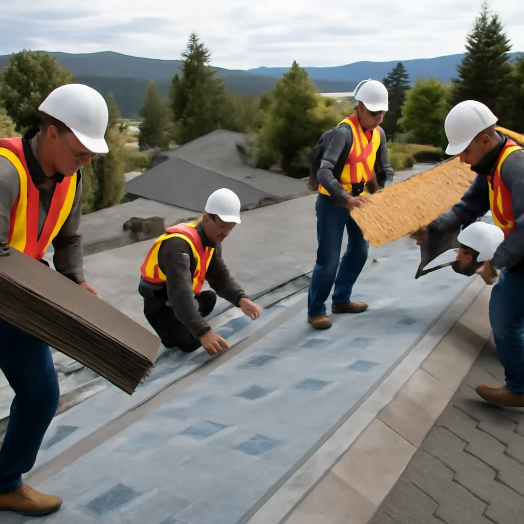 Organized work process for roofing company in williams lake, b.c.